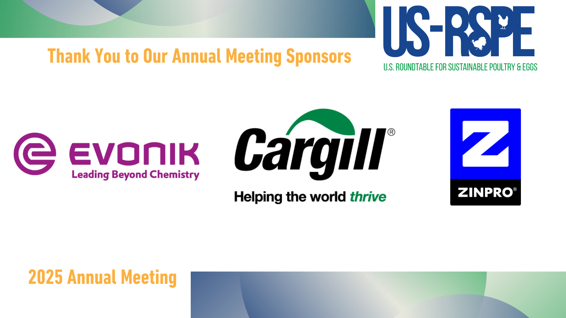 2025 Annual Meeting Sponsors graphic